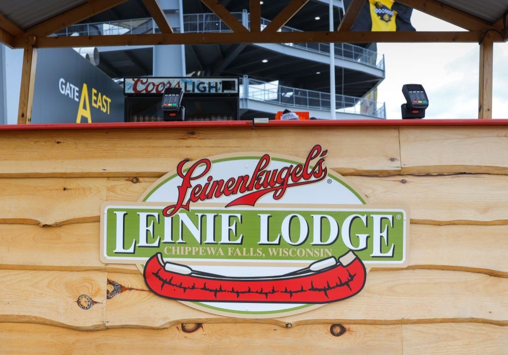 The Leinenkugel Beer "Leinie Lodge" beer vendor at Acrisure Stadium