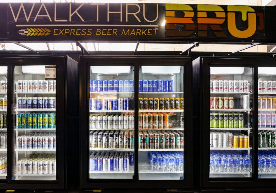 A Walk Thru Bru beer station at Acrisure Stadium