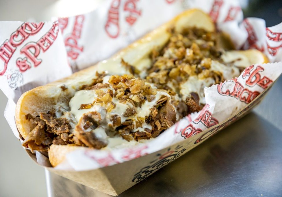 A hot and fresh cheesesteak from Chickie's & Pete's at Acrisure Stadium