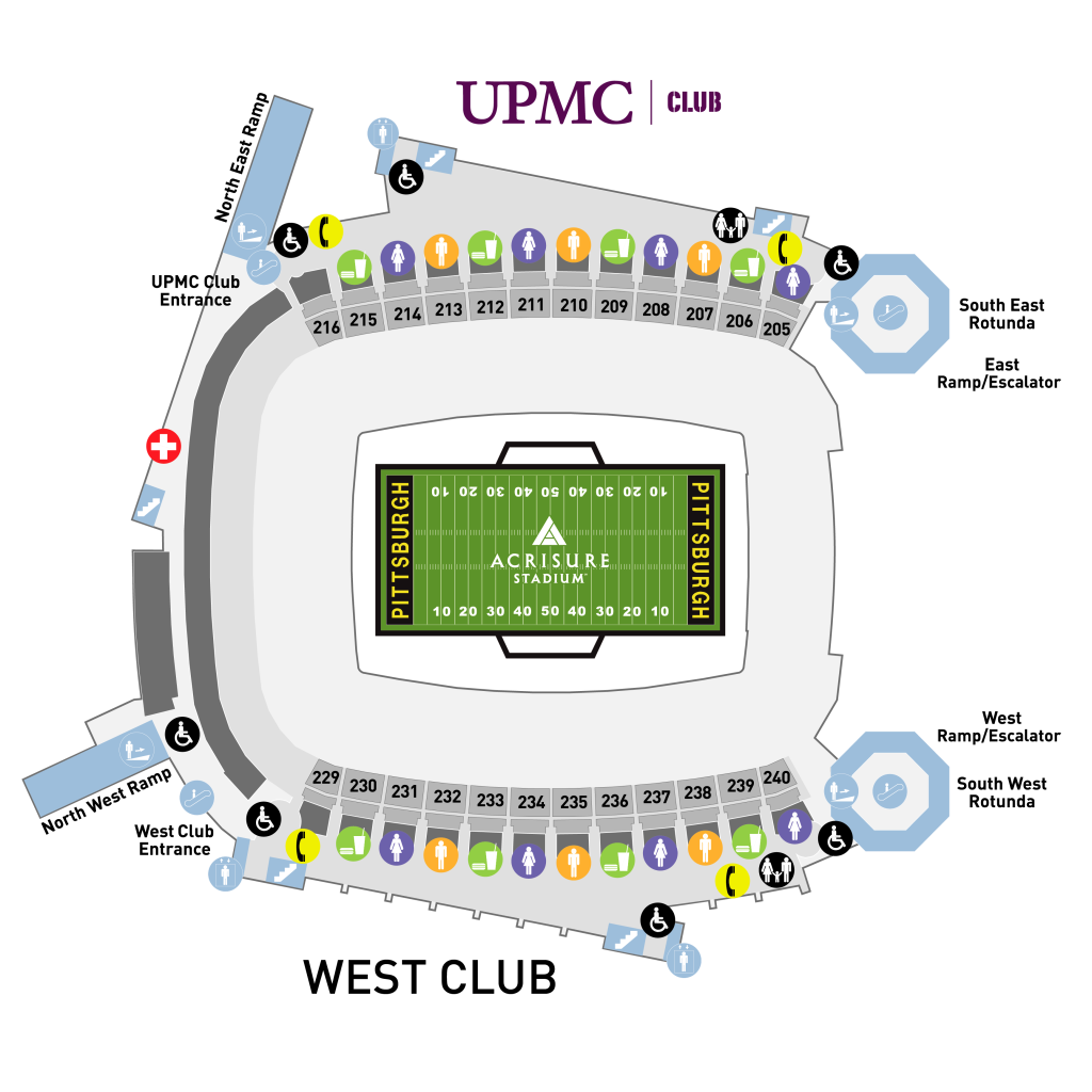 Maps and Seating Charts Acrisure Stadium in Pittsburgh, PA