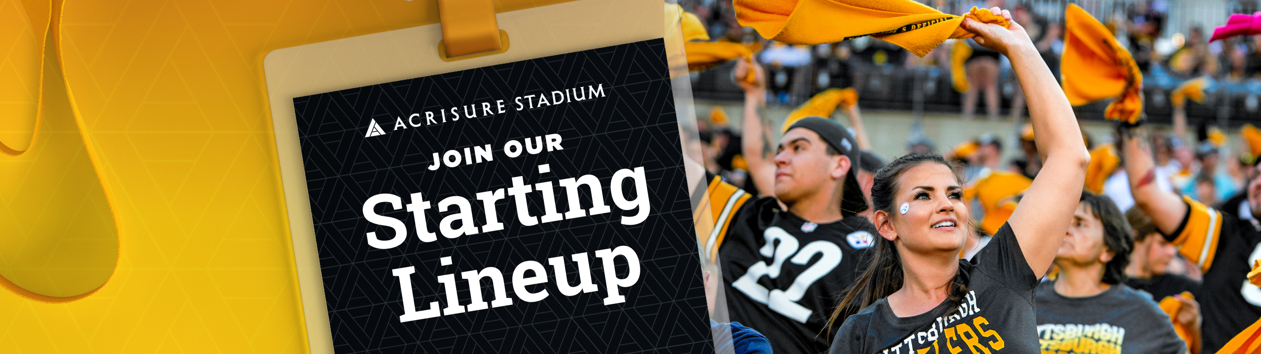 Acrisure Stadium Employment Graphic - Join our Starting Lineup