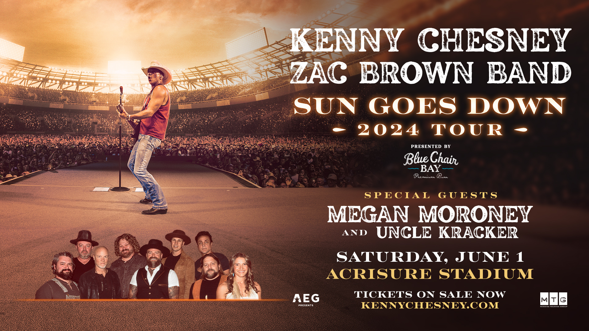 Kenny Chesney Sun Goes Down 2024 Tour Acrisure Stadium in Pittsburgh, PA