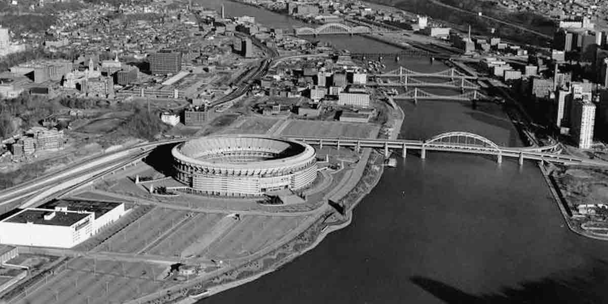 Once the Three Rivers Stadium was built, the area around the North Shore was barren and mostly consisted of parking lots