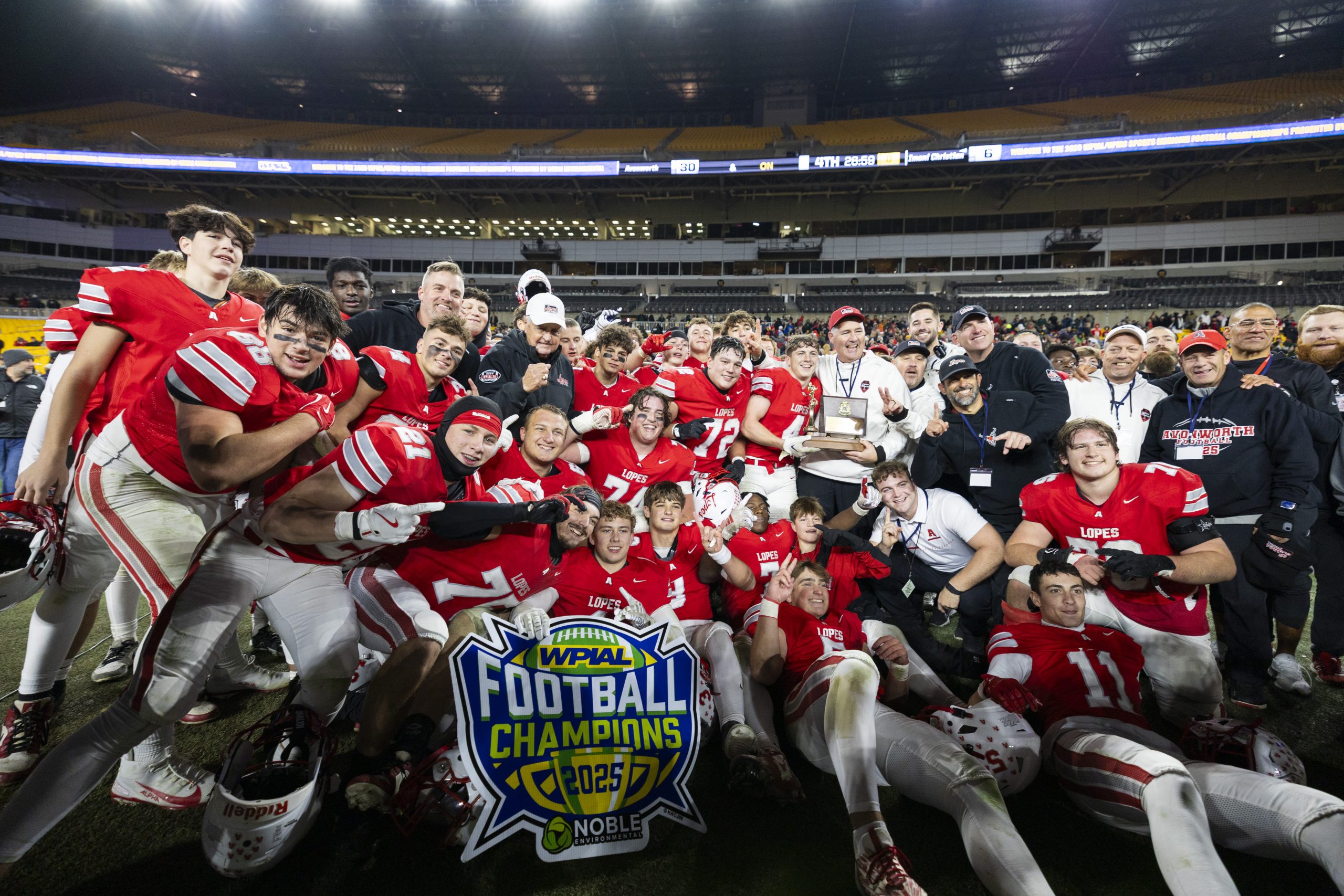 Avonworth Antelopes and Imani Christian Saints play in the 3A WPIAL Football Championship at Acrisure Stadium Saturday, Nov. 22, 2025 in Pittsburgh, PA. (Mariah Wild / Pittsburgh Steelers)