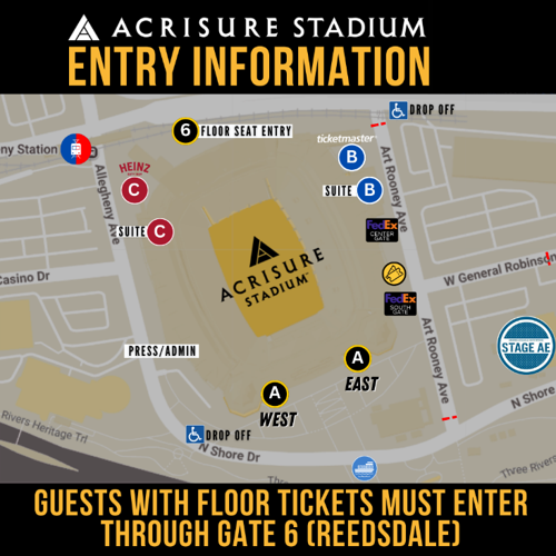 Gate Information - Bruno Mars, 2026