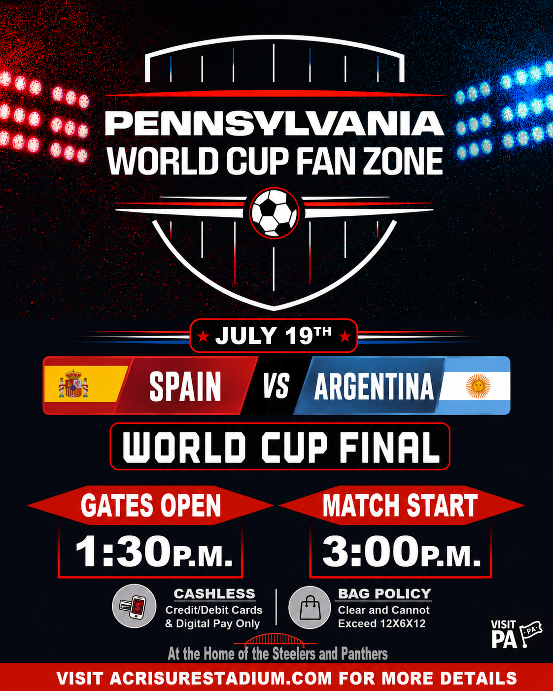 Spain vs Argentina Flyer